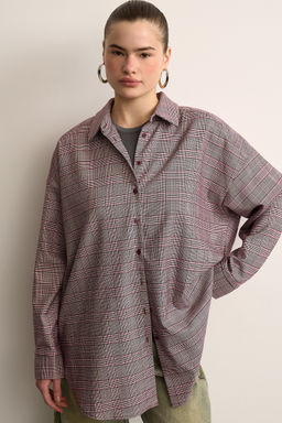 Рубашка оверсайз в клетку