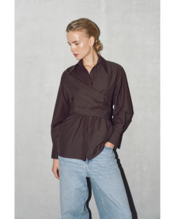 Рубашка THE VERY 2436 горький шоколад