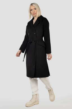 Пальто женское демисезонное (пояс) - El podio фото 4