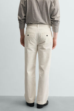 PANTAL?N CHINO STRAIGHT FIT / Blanco - Zara фото 3