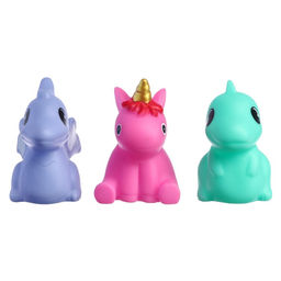 Резиновые игрушки для ванны Крошка Я «Динозаврики», с пищалкой, в наборе 3 шт, МИКС