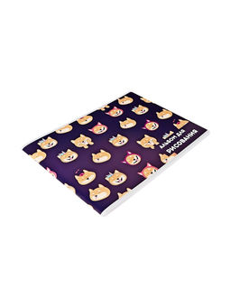 Цена за 3 шт. Альбом для рисования Calligrata «Веселые корги» А4, 40 листов, на скрепке, плотность листов 100 г/м², обложка из мелованного картона