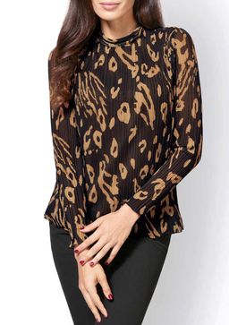 Блузка, черно-коричневая - Ashley brooke фото 3