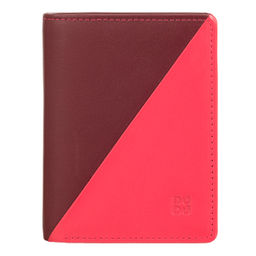 Итальянский кожаный кошелек DuDu серии Stromboli | малиновый пэчворк - Dudubags фото 3