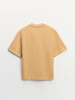 Футболка поло из фактурного хлопка / Zarina  фото 9