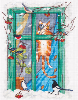 Набор для вышивания PANNA VK-7004 Орнитолог 18.5 х 24 см