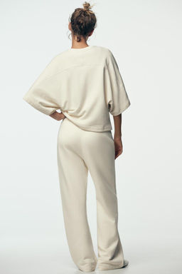 RUSTIC SHORT SLEEVE SWEATSHIRT - Zara фото 5