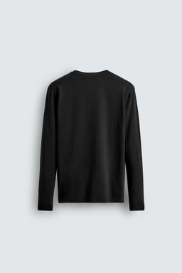 CAMISETA SLIM FIT B?SICA / Negro - Zara фото 7