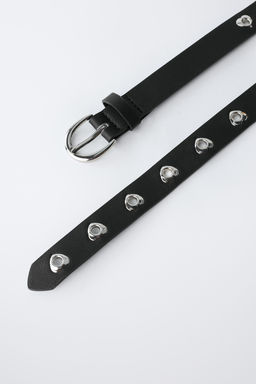 LEATHER-EFFECT EYELET BELT - Zara фото 2
