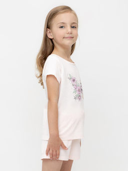 КР 302715/розовый к553 фуфайка (футболка) для дев - Crockid фото 3