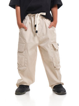 Брюки карго для мальчика 33-72073 бежевый - Mini maxi фото 12