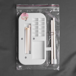 Органайзер-стойка для ниток, на подставке, 20.7×10.8×36.5 см, голубой, белый