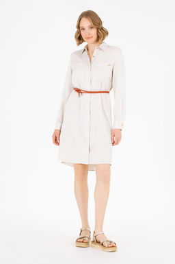 БЕЛОЕ ТКАНОЕ ПЛАТЬЕ - U.s. polo assn фото 8