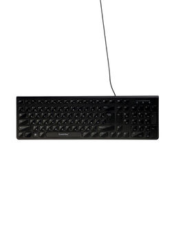 Клавиатура Smartbuy ONE 250, проводная, мембранная, 104 клавиши, USB, с подсветкой,чёрная