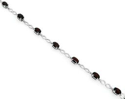 Браслет из серебра гранат, Ю-41005