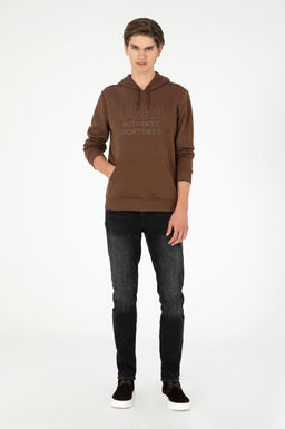 Мужской коричневый свитшот - U.s. polo assn фото 4