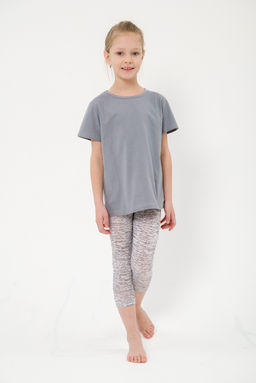 Футболка детская из кулирки серая - Амадэль фото 7