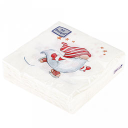 Салфетки бумажные Art Bouquet 20х20см, 2-х слойные, 30 штук в упаковке, 100% целлюлоза, Веселый человечек (Россия)  фото 3