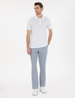 Beyaz Slim Fit K_vr_lmaz Polo Yaka Basic Ti__rt