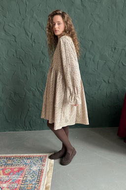 Платье женское PUFF059/10/Бежевый, коричневый