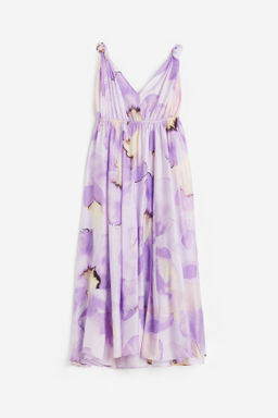 Vestido midi en mezcla de lyocell