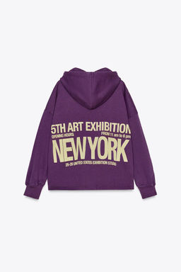HOODIE WITH SLOGAN - Zara фото 6