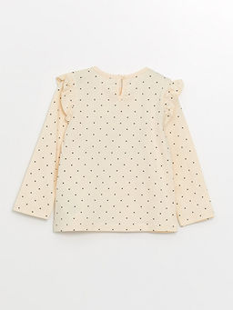 Bisiklet Yaka Bask?l? K?z Bebek Bluz ve Tayt 2li Tak?m - Waikiki фото 3