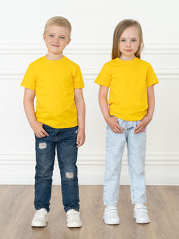 Футболка детская желтая