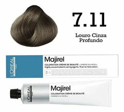 Majirel 7.11 Блондин глубокий пепельный, крем-краска с технологией улавливания запаха, 60 мл