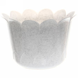 Цена за 4 шт. Кашпо для цветов пластиковое 2,5л d-15см "Ромашка" С81