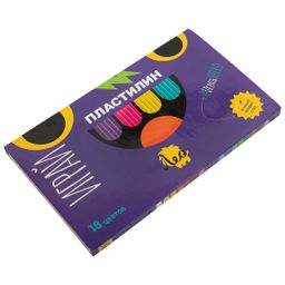 Лео Играй Пластилин классический LPMC-0118 360 г ( в картонной упаковке ) 18 цв