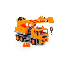 Алмаз, автомобиль-кран №2 инерционный (в сеточке) - Полесье фото 5