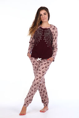 Женский домашний костюм с брюками и кофтой 146