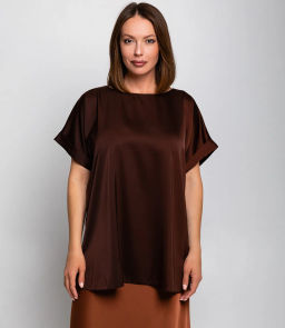 Блуза #ОБШ2830, шоколадный