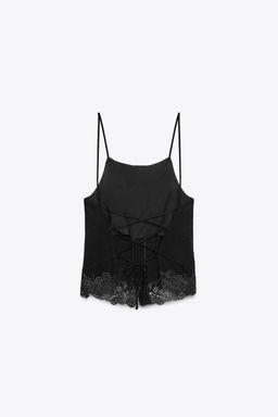 OPEN BACK EMBROIDERED TOP - Zara фото 12