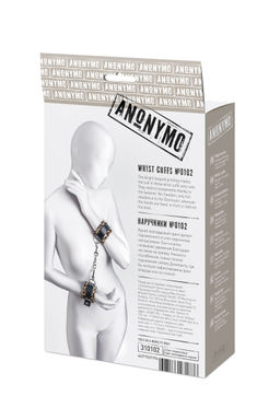 Наручники Anonymo #0102, PU кожа, принт, 19,5 см - Toyfa фото 11