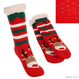 Носки женские р. 35-39 Новый год / YMW-7 /уп 1/