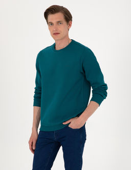 Z_mr_t 3 _plik Regular Fit __i Polarl_ Bisiklet Yaka Basic Sweatshirt