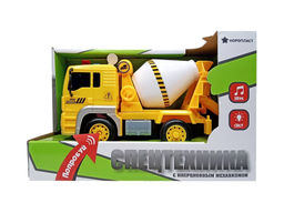 Инерц. 23*15см "Бетономешалка" 1:20 (9/0067, "Нордпласт") свет, звук, в коробке