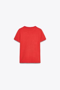 SHORT SLEEVE INTERLOCK T-SHIRT - Zara фото 30