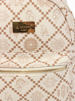 LACCOMA рюкзак АС7302-Россия-кремовый эко кожа