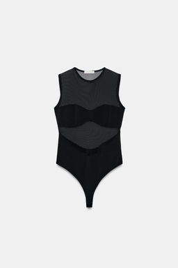 BODY COMBINADO TUL / Negro - Zara фото 4
