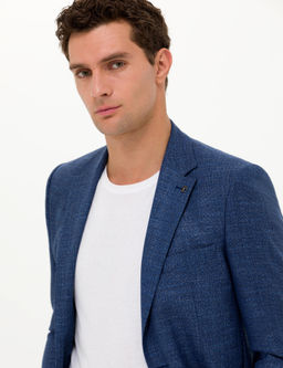 Lacivert Slim Fit Ceket