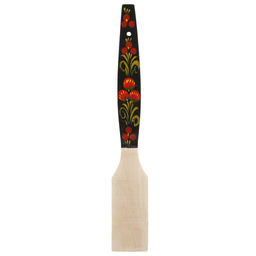 Лопатка деревянная Роспись 29,5х4,5х0,5см (Россия) - Домашняя мода фото 2