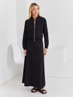 VILATTE / Бомбер из эластичного футера-двухнитки  фото 5