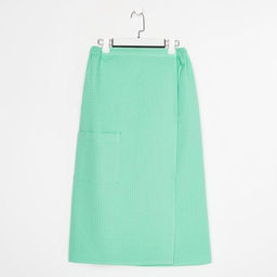 Полотенце банное Этель Парео с карманом 80*140 см. цв.нежный лайм, 100% хл, вафля 240 г/м2  фото 6