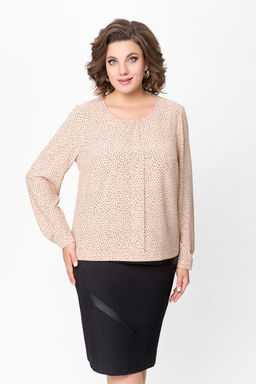 Блуза Swallow 803.2 черный+серебряный узор фото 603