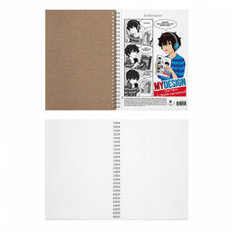 Цена за 4 шт. Альбом для эскизов с пластиковой обложкой на спирали ErichKrause MyDesign, А5, 40 листов  фото 2