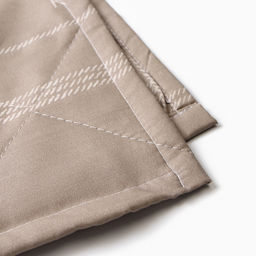 Покрывало LoveLife 1.5 сп «Бежевая клетка», 150×210±5 см, микрофайбер, 100% п/э