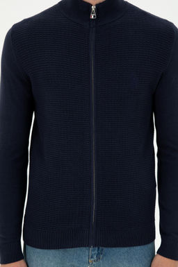 Мужской темно-синий базовый трикотажный кардиган Неожиданная скидка в корзине - U.s. polo assn фото 6